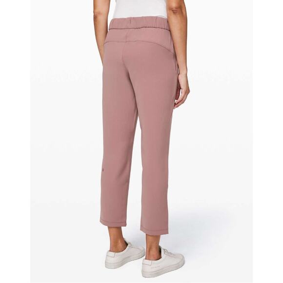 Lululemon On The Fly Pant *Woven 27" - Red Dust - Size 10 - Style # W5BPMS - Picture 4 of 10